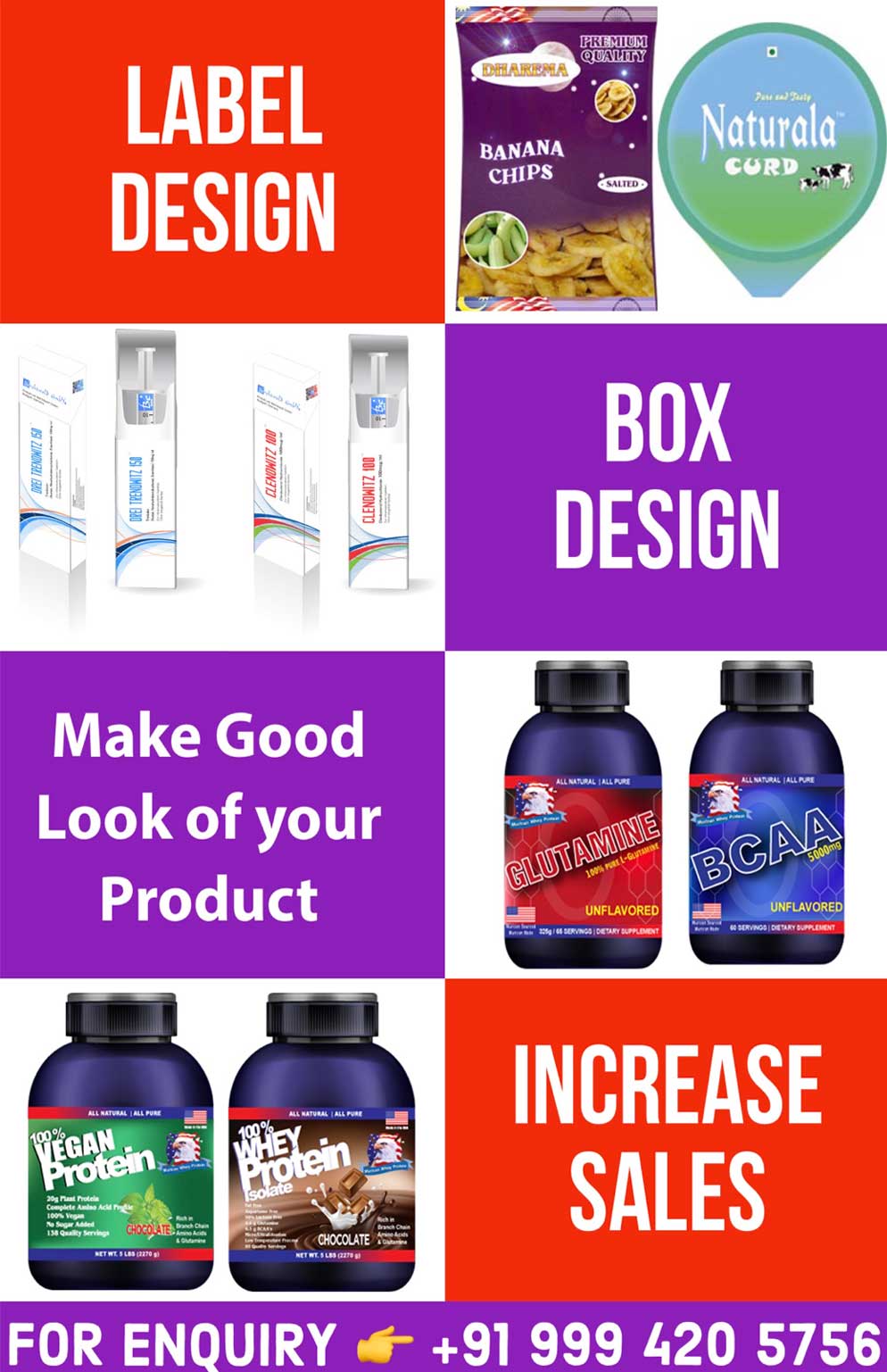 box label design india