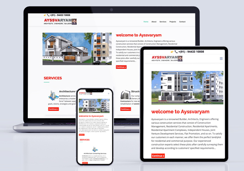 Ayssvaryam is a renowned Builder, Architects, Engineers